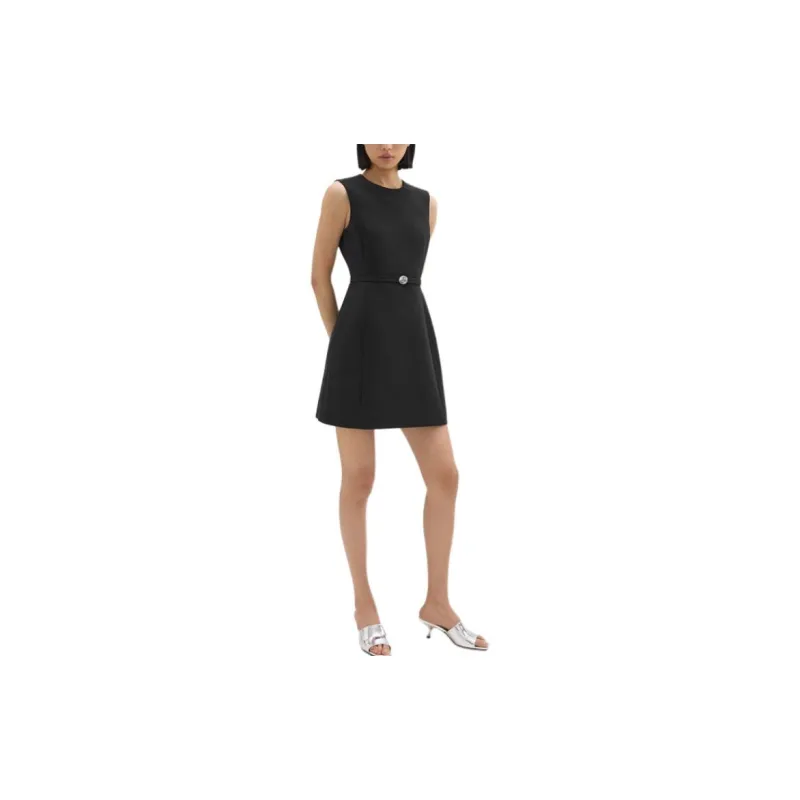 THEORY Sleeveless Dress Women's Black-2