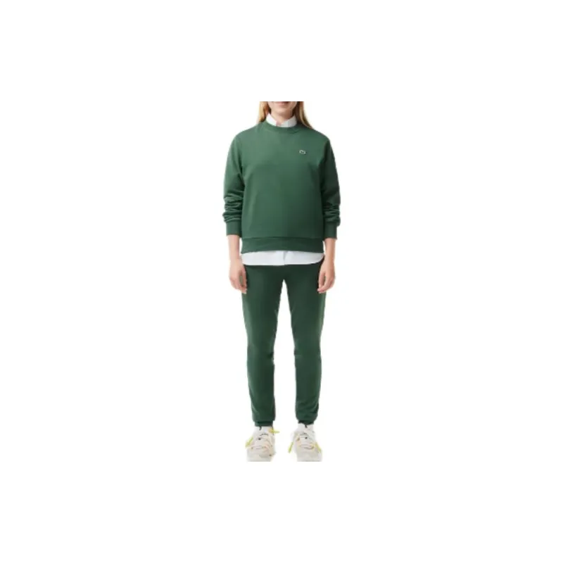 LACOSTE Knitted Sports Pants Women's Dark Green-1