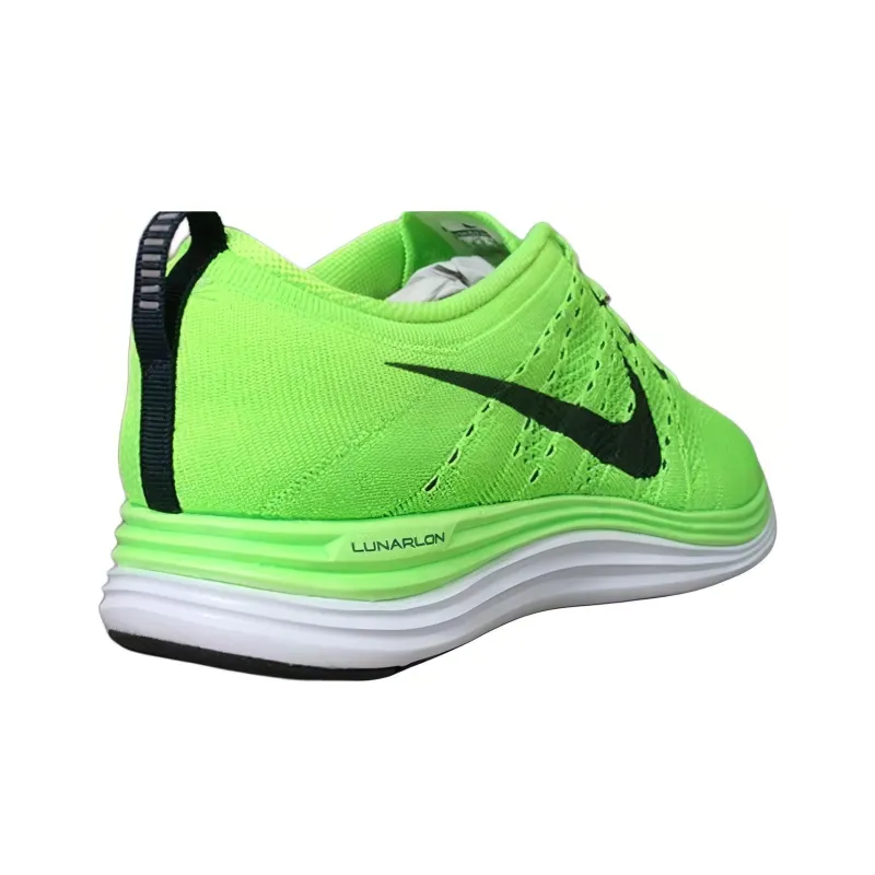 Nike Flyknit Lunar1+ Electric Green/Dark Obsidian Blue Tint-1