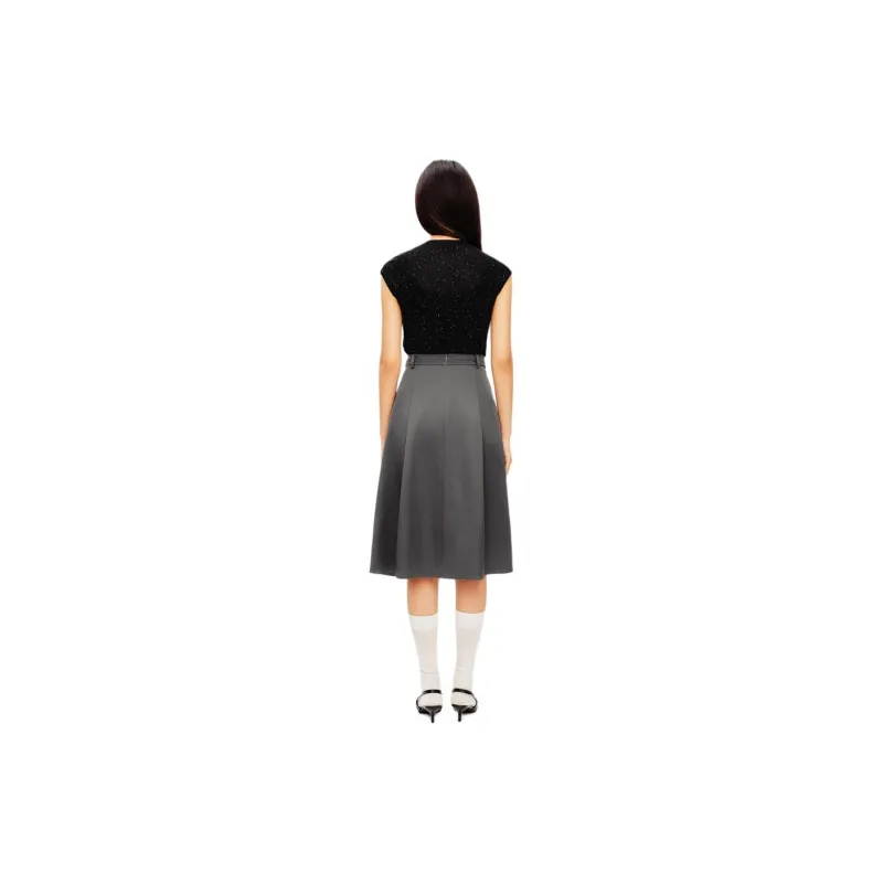 PSALTER Casual Long Skirt Women's Antique Silver-2