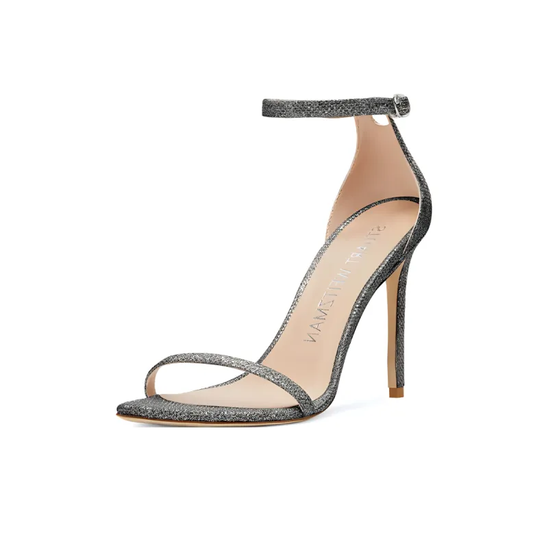 stuart weitzman Nudistsong 110mm Glitter Sandals-2