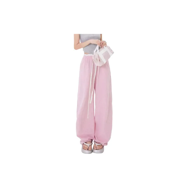 ZNZX Casual Pants Women's Rose Red-2