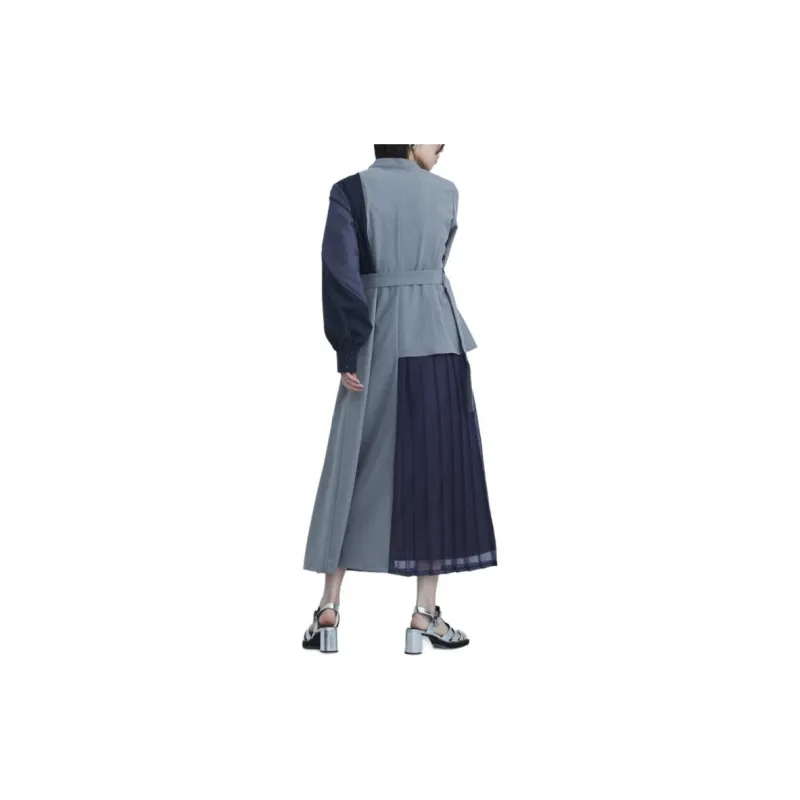 UNITED TOKYO SS24 Long Sleeved Dresses Women's Gray-2