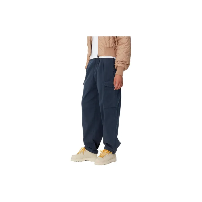Carhartt WIP FW24 Cargo Pants Women's Air Force Blue-4