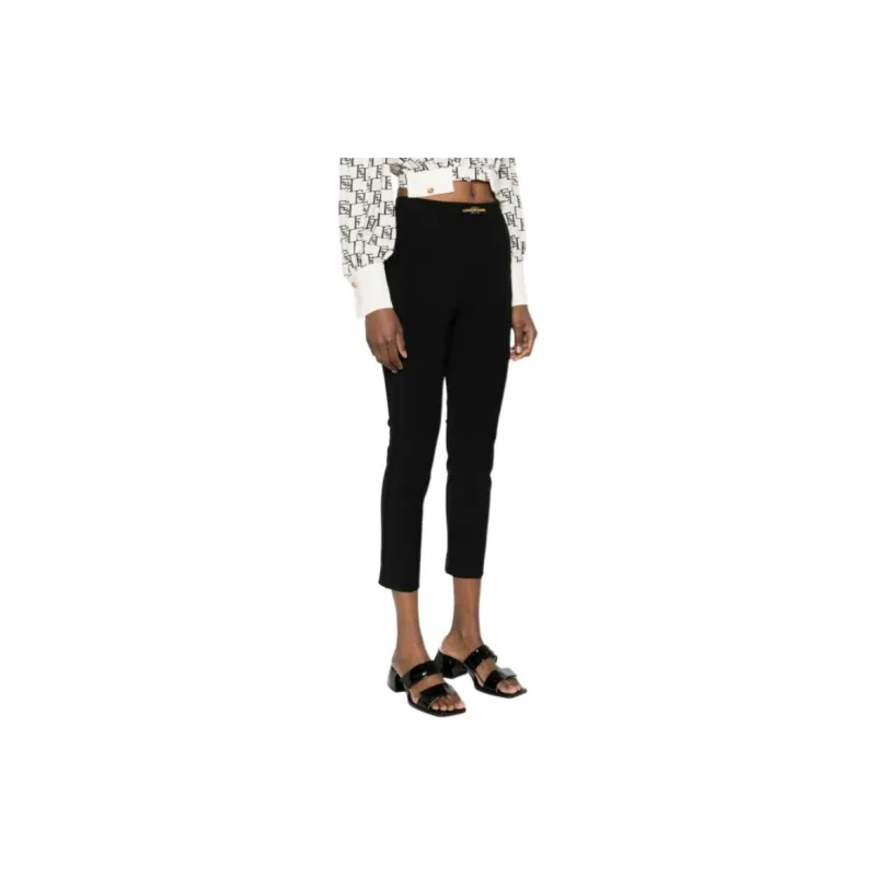 Elisabetta Franchi Straight Leg Cropped Trousers-6