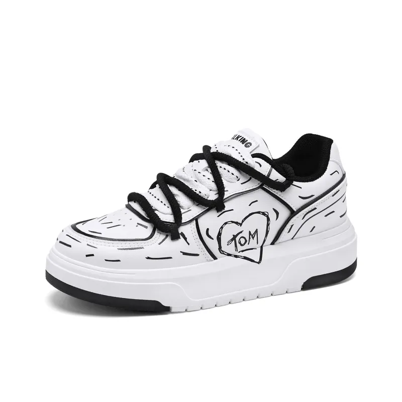 TALKING TOM Slip-Resistant Cushioning Wear-Resistant Low-Top Skateboard Shoes Unisex-2