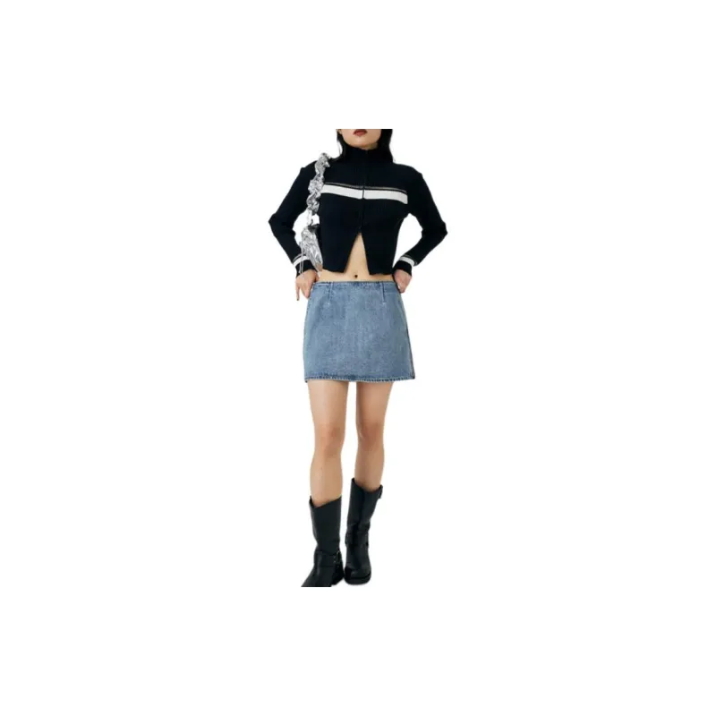 MOUSSY Denim Short Skirts Women's-1