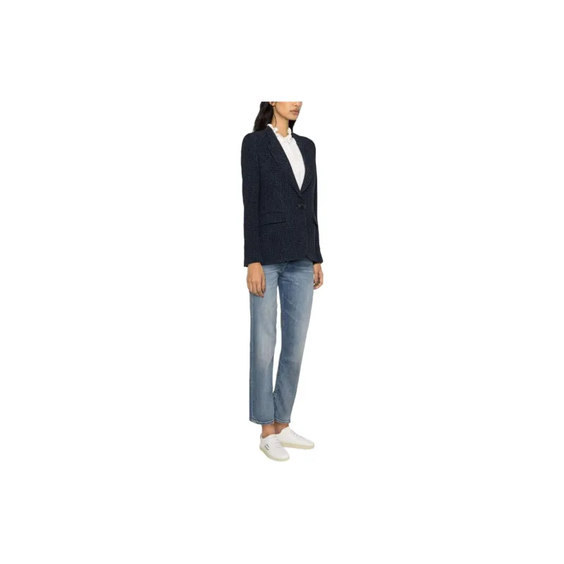 ISABEL MARANT ETOILE SS24 Business Suit Women's Marine Blue-3