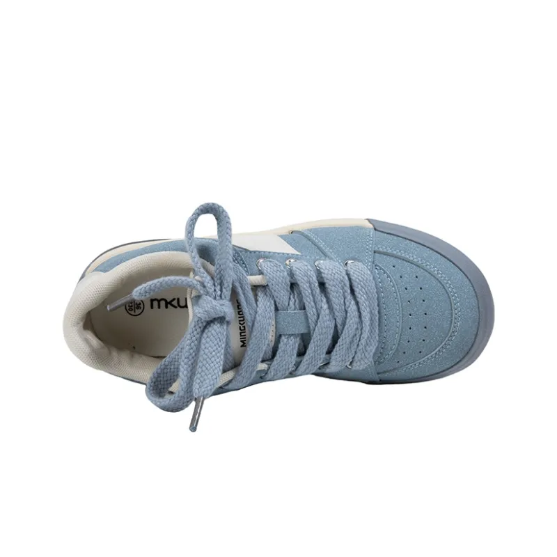 MINGKUANG Street Style Color Block Slip Resistant, Abrasion Resistant, Lightweight Low Top Skateboard Shoes Women's-9