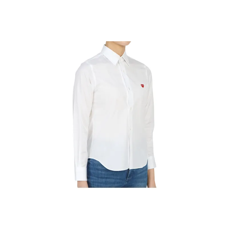 CDG Play Shirts Women's White-4
