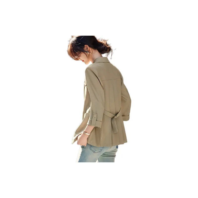 XWI Business Suit Women's Gray Pea Green-1