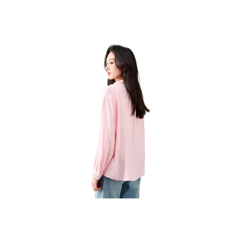 Like The Age Of Water Shirt Women's Cherry Blossom Pink-3