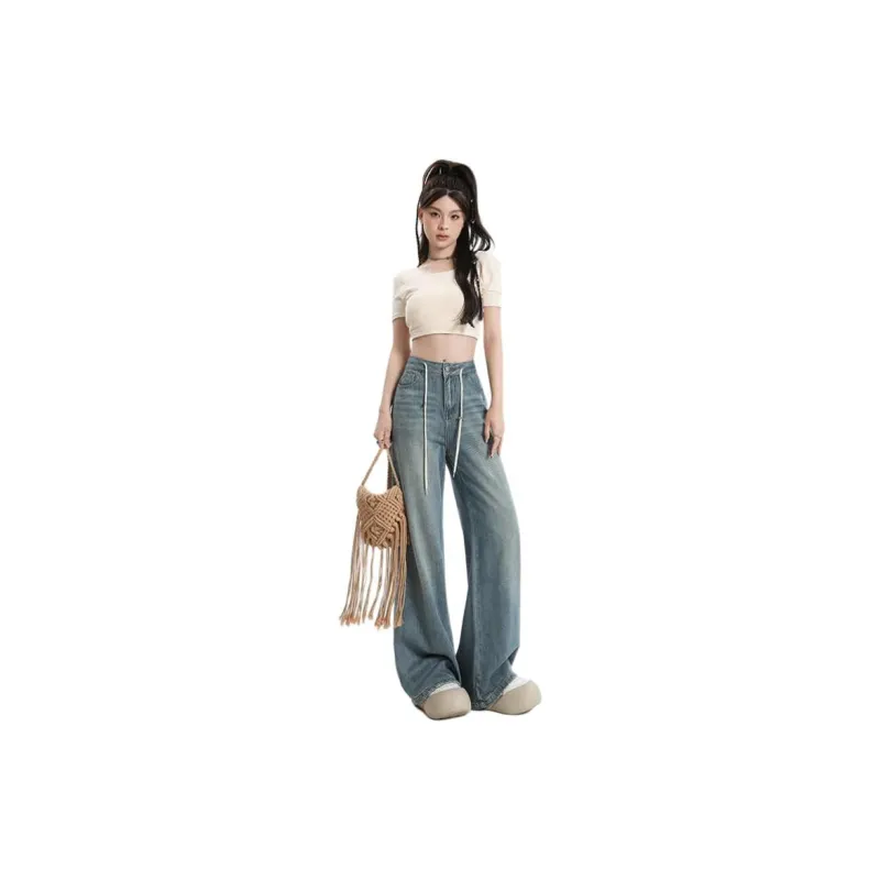 YINLEI Jeans Women's Blue-1