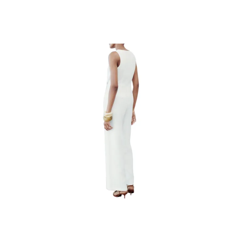 ZARA Jumpsuits Women's White-3