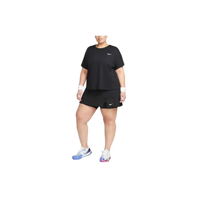 Nike Court Dri-FIT Victory Women's Tennis Skirt Plus Size Casual Short Skirts Women's Black-3