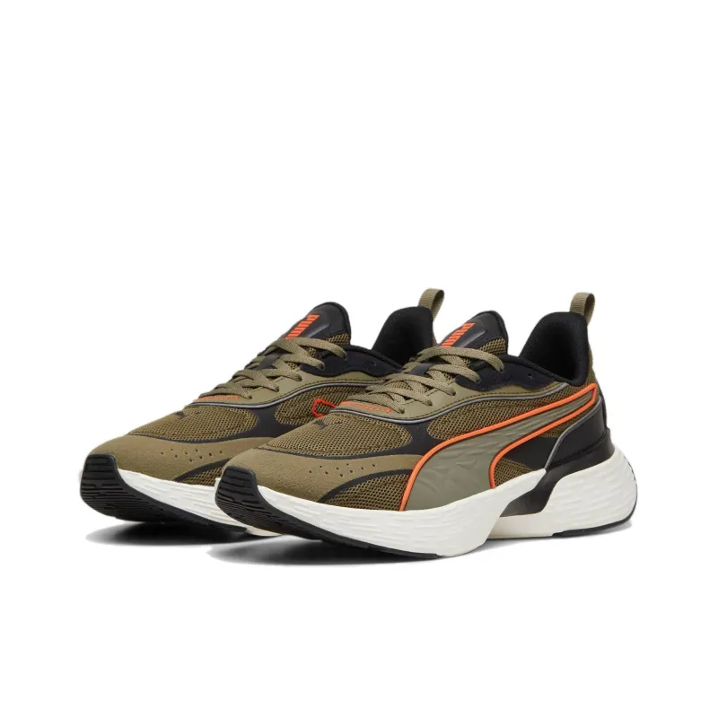 PUMA Softride Sway Anti Slip Wear Resistant Low Top Running Shoes Unisex Olive Green-2