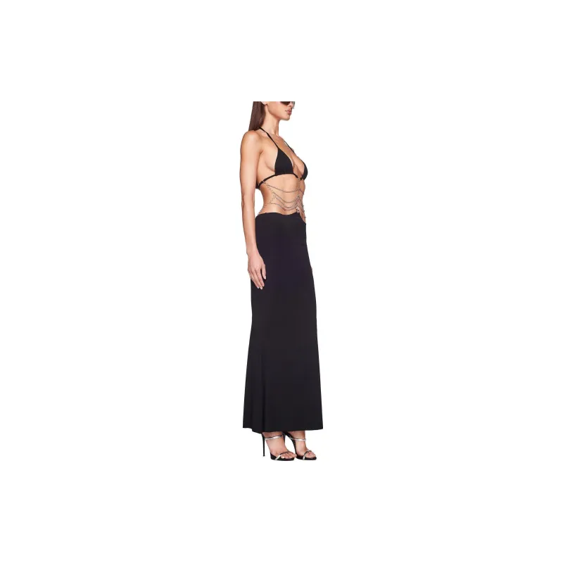 I.AM.GIA SS24 AMALTHEA MAXI DRESS Slip Dresses Women's BLACK/Black-3