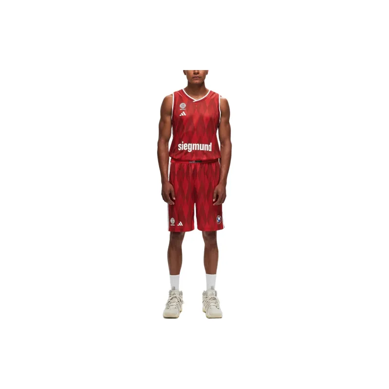 Adidas x FCBB FW24 Basketball Shorts Men's Red-1