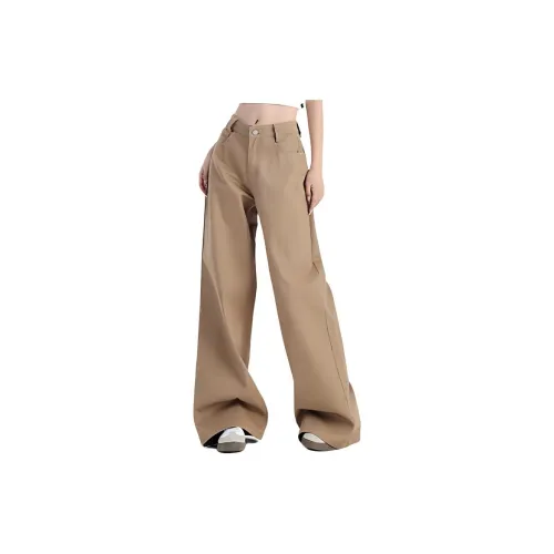 YINLEI Jeans Women's Latte Brown