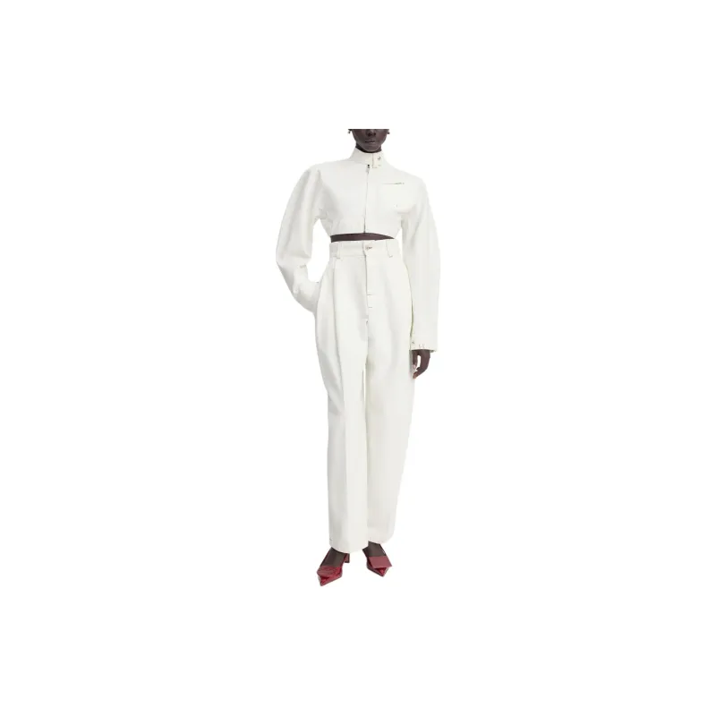 Jacquemus Pleated Tapered Trousers-1