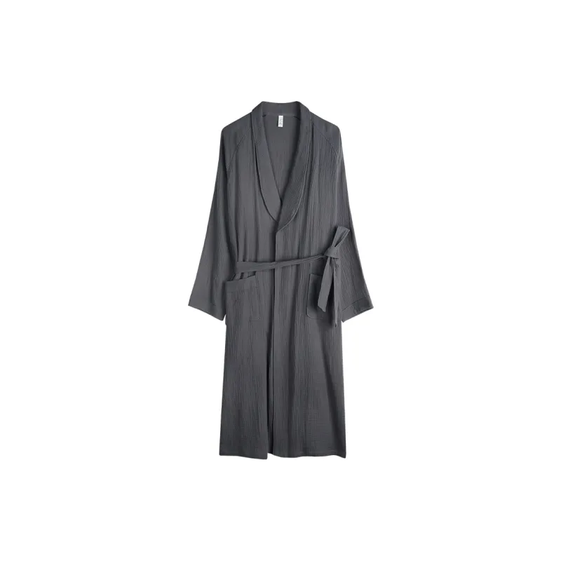 Xuan Liang Bathrobes Men's Dark Gray-0
