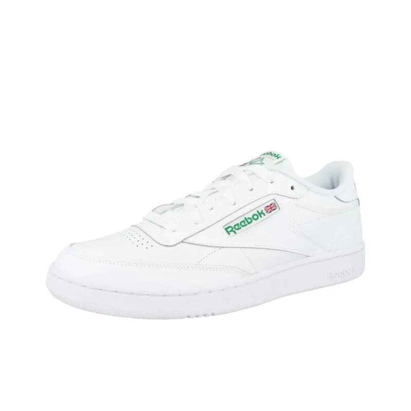 Reebok Cushioning Slip Resistant Low Top Casual Shoes Men's White Green-2
