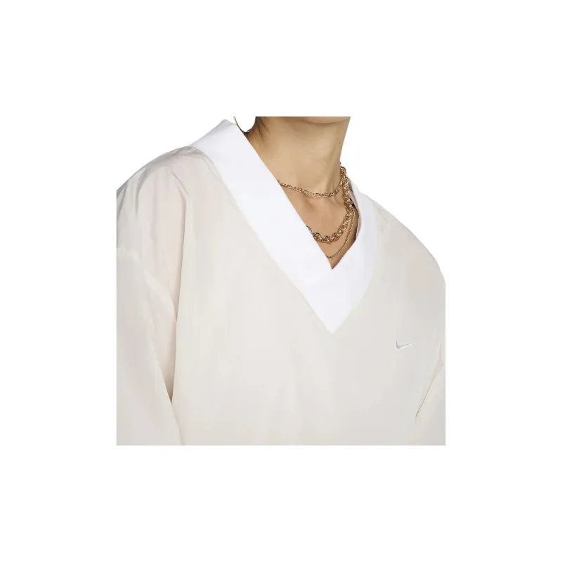 Nike Sportswear Essential Women's Loose Uv Woven Long Sleeve V Neck Top-3