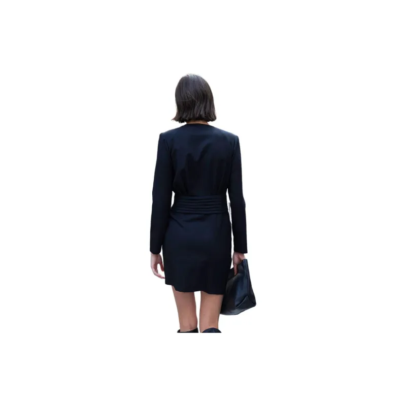 IRO NIGHT Long Sleeved Dresses Women's Black-2