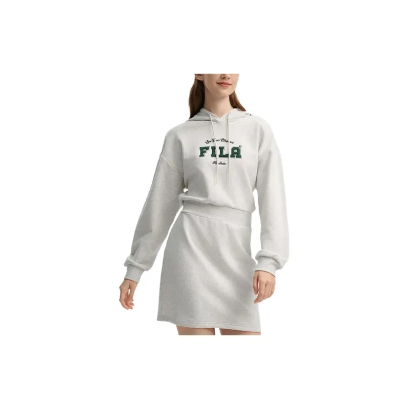 FILA Long Sleeved Dress Women's Moonlit Heather Gray-2