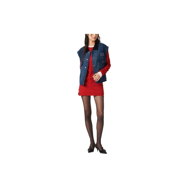 MIU MIU Long Sleeved Dress Women's Red-2