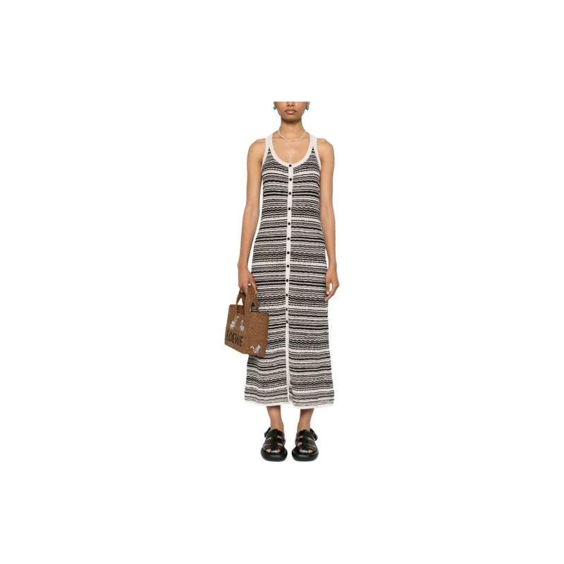 ISABEL MARANT ETOILE Haroya Striped Maxi Dress-1
