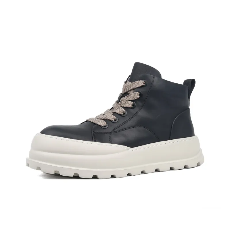 Tide Attack High Top Casual Shoes Men's Black-1