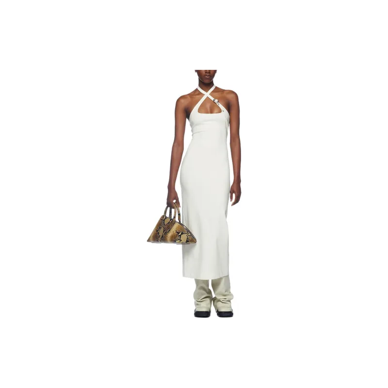 The Attico Halterneck Midi Dress-1