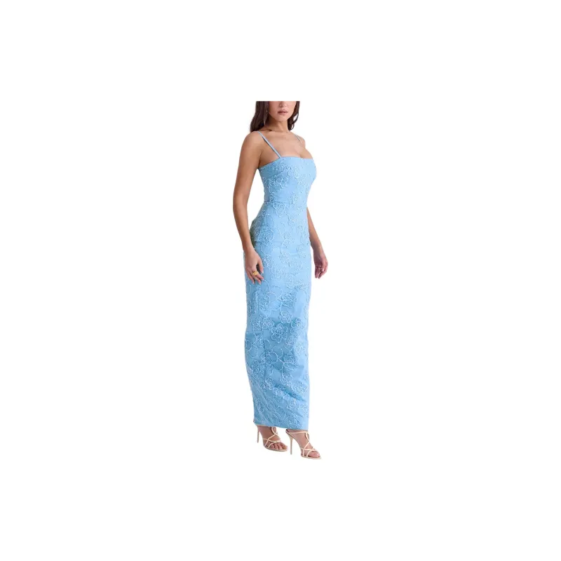 HOUSE OF CB EVA Slip Dresses Women's BLUE/Blue-4
