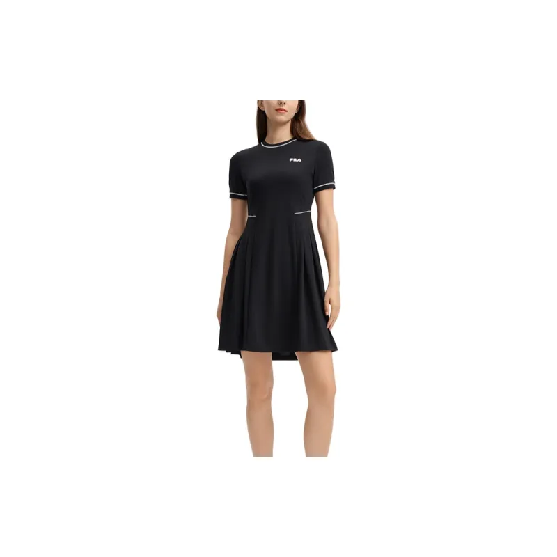 FILA Short Sleeved Dresses Women's Jet Black-5