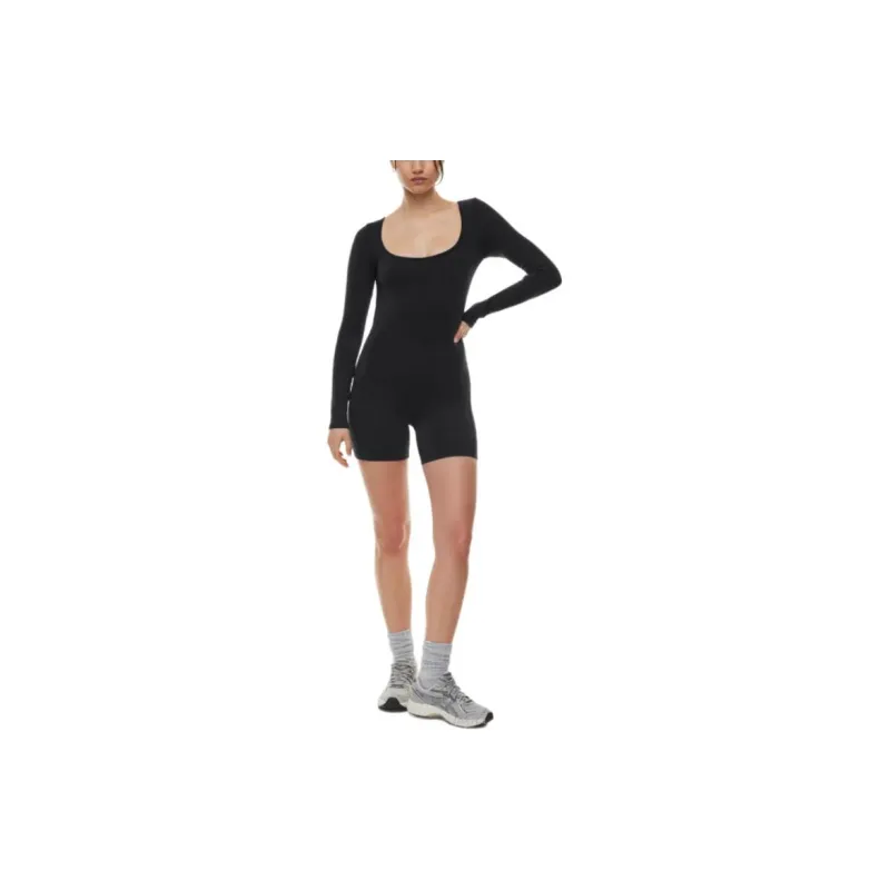 ARITZIA Golden LIFE Divinity 5'Longsleeve Romper Bodysuits Women's-6