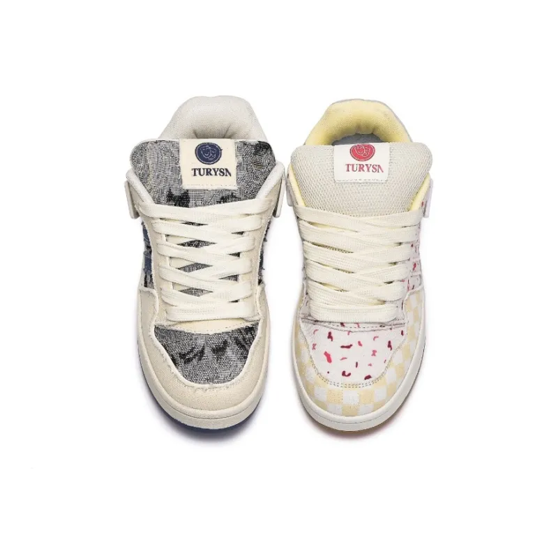 LIANGHUO Anti-Slip Wear-Resistant Low-Top Skateboard Shoes Women's Yellow Box Included-6