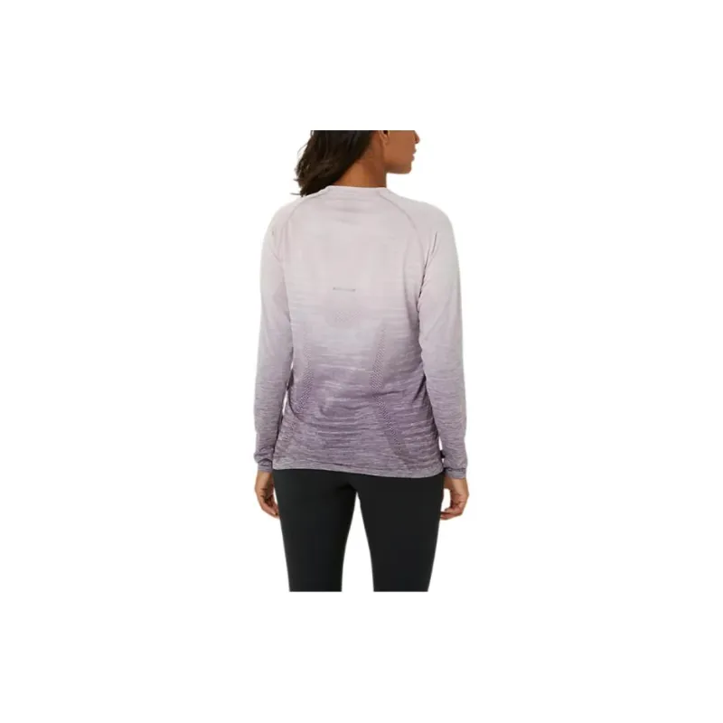 Asics T Shirt Women's Gray Purple Red-2