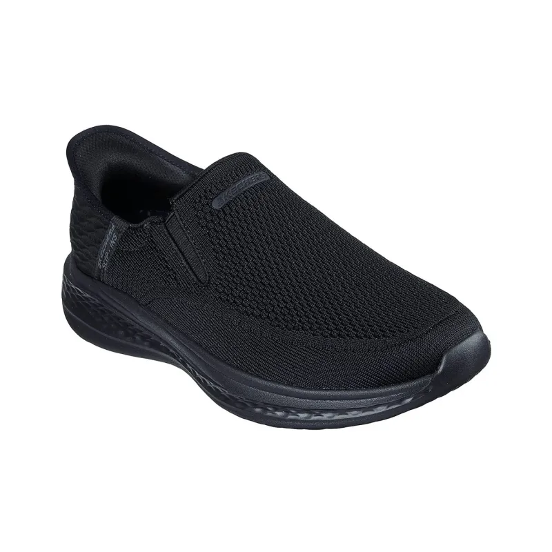 Skechers Street Breathable Support Lightweight Height Increasing Low Top Casual Shoes Men's Black-2