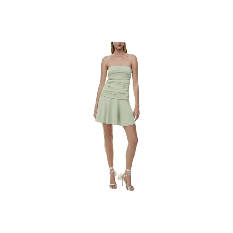 ARITZIA Ten Socialista Dress Sleeveless Dress Women's Silver Sage Green/Silver Sage Green-2