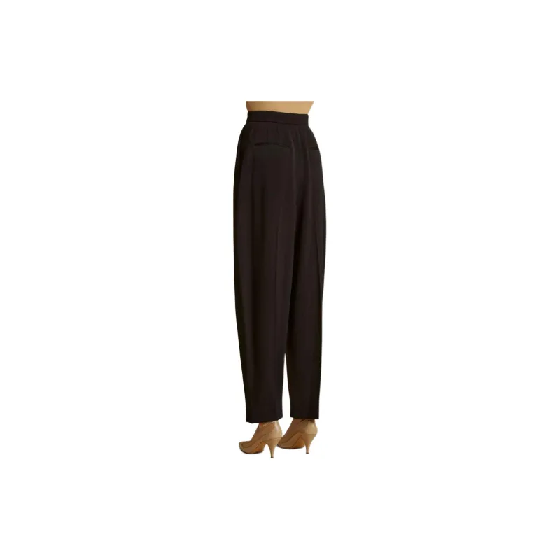 KHAITE Ashford Pleated High-waisted Trousers-3