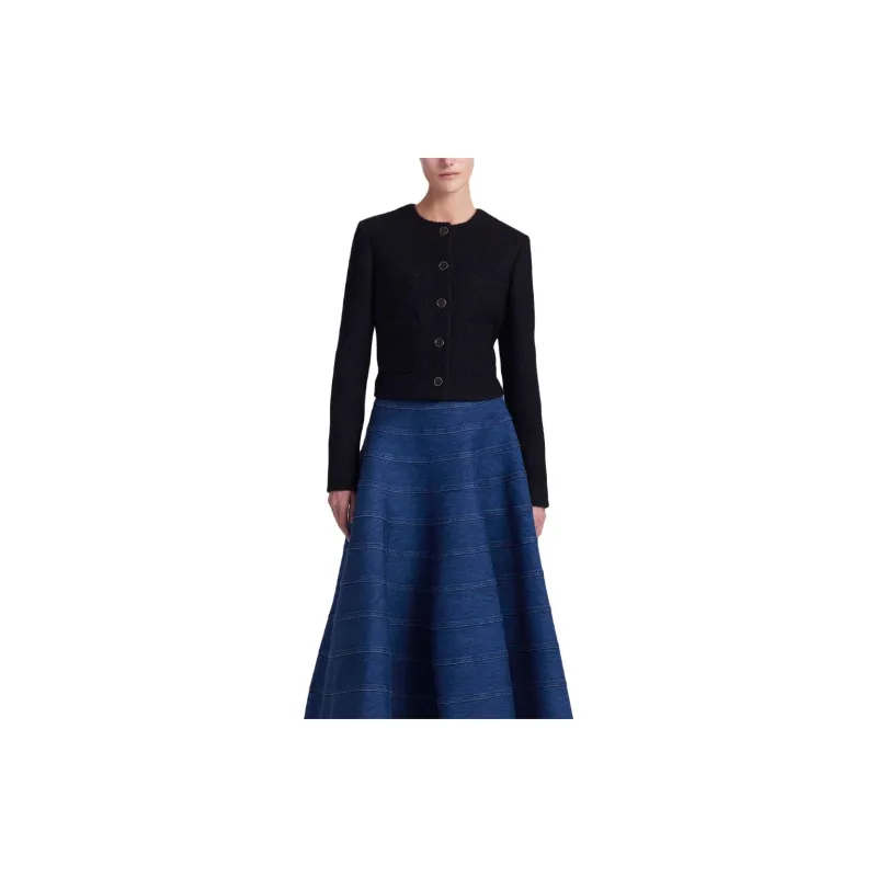 ALTUZARRA Bernadette Warp-knit Cropped Cardigan-2