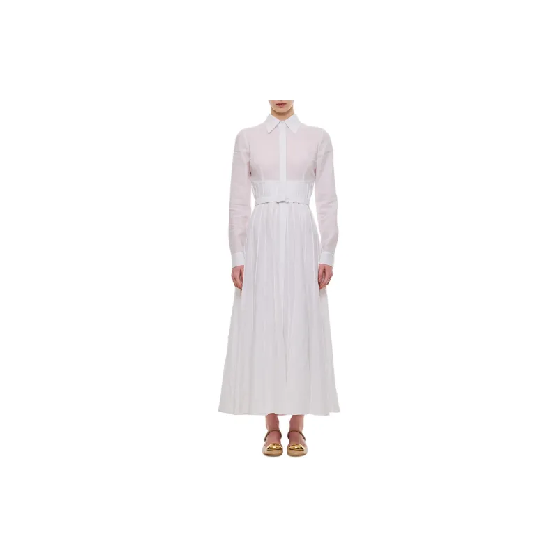 GABRIELA HEARST Dewi Linen Midi Shirt Dress-1