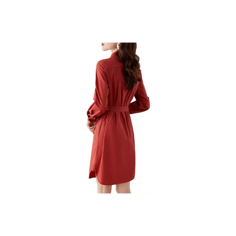 VIMLY Long Sleeved Dresses Women's-6