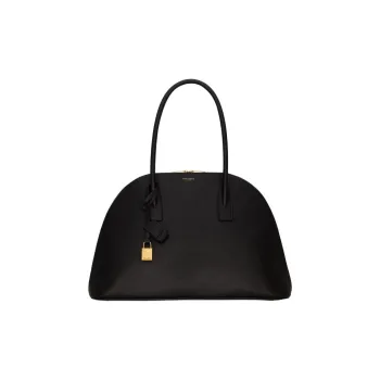 SAINT LAURENT Grain Calfskin Handbag Women's Black