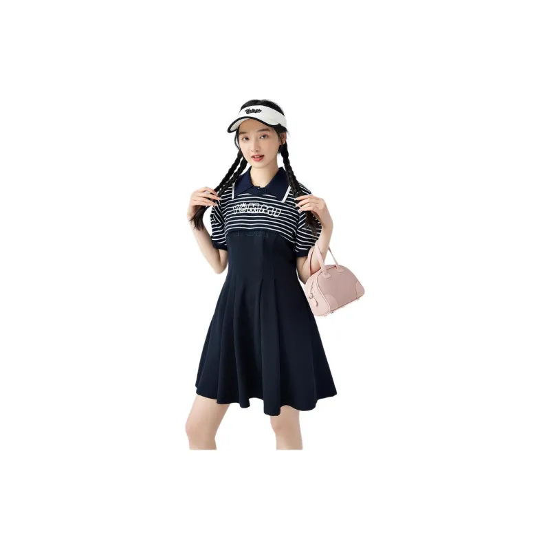ZIHAN Skirt Set Women's Black Navy Blue-3