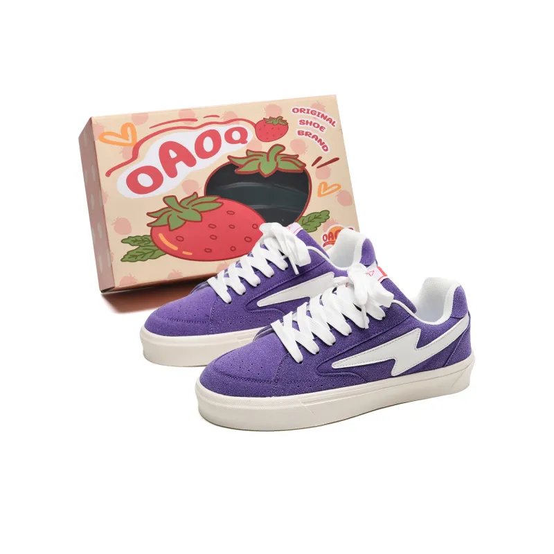 OAOQ Low Top Skateboard Shoes Unisex Pastel Pink-13