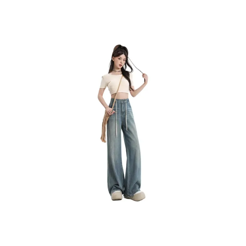 YINLEI Jeans Women's Blue-3