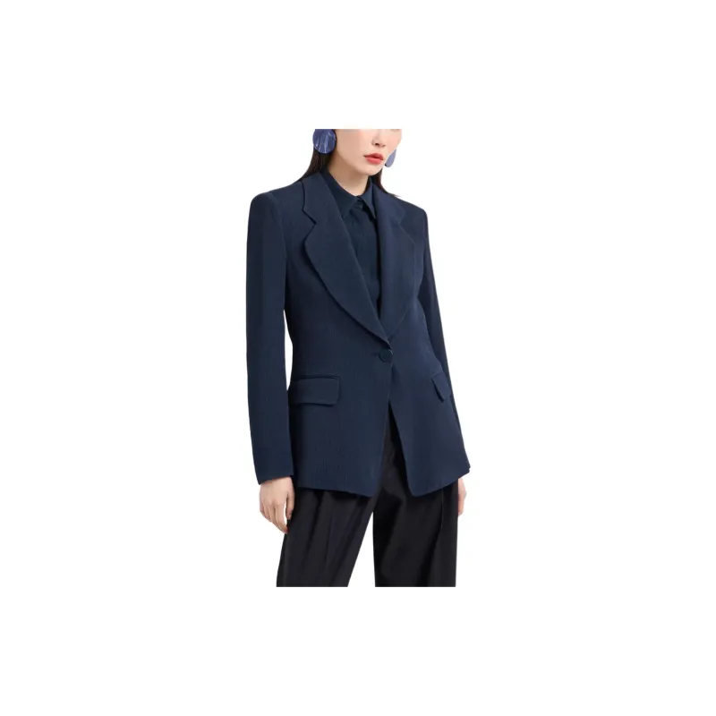 EMPORIO ARMANI Icon Canneté Cady Blazer-1