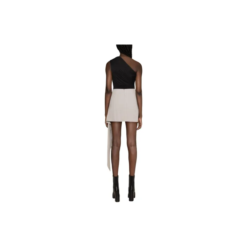 Elisabetta Franchi Draped Crepe Mini Skirt-2